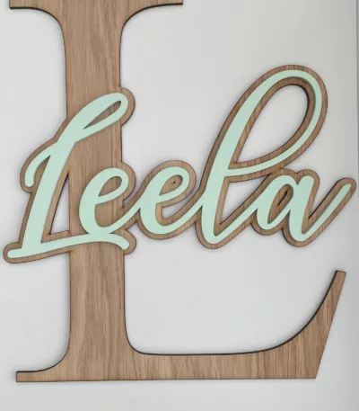Lettre en bois personnalisée