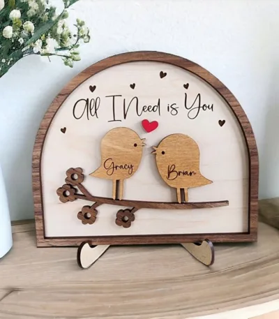 Panneau personnalisé pour couple