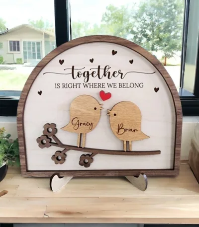 Panneau personnalisé pour couple