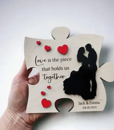 Panneau de puzzle en bois