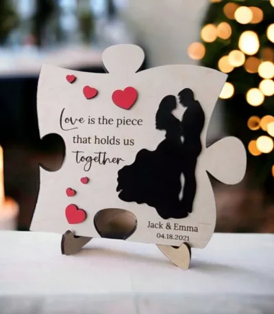 Panneau de puzzle en bois