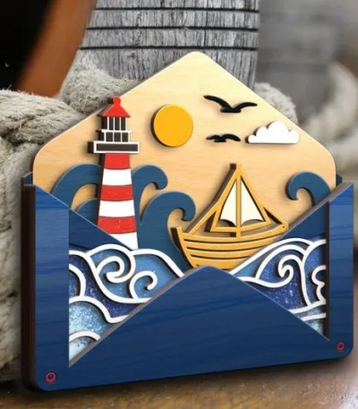 Décor mural en bois Enveloppe en multicouche