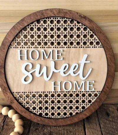 Panneau décoratif Home en Bois