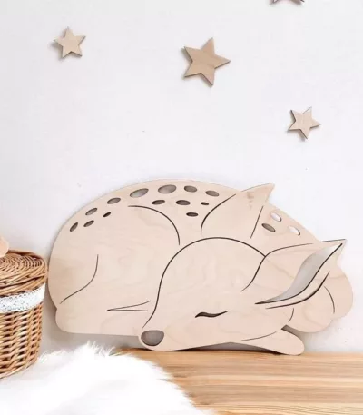 Faon en bois pour décoration