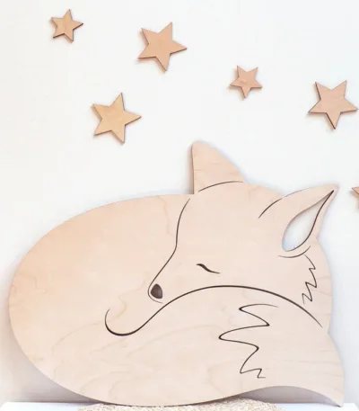 Faon en bois pour décoration