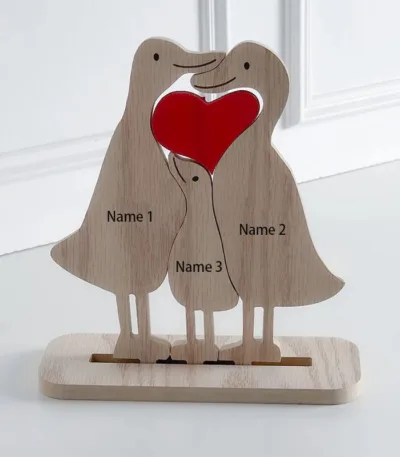 Décor canards en bois