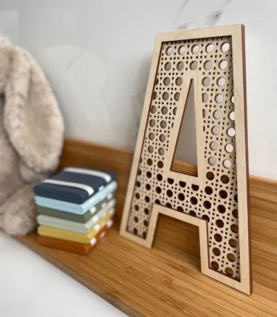 Lettre en bois personnalisée