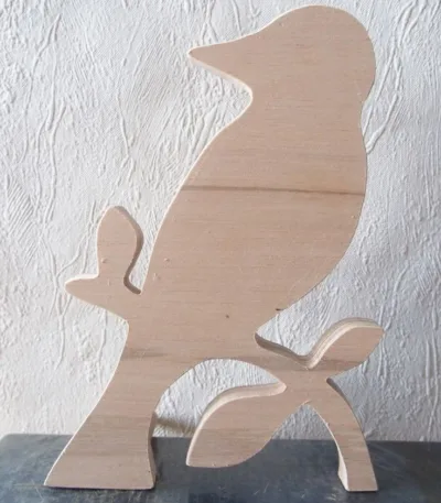 Décoration murale bois oiseau