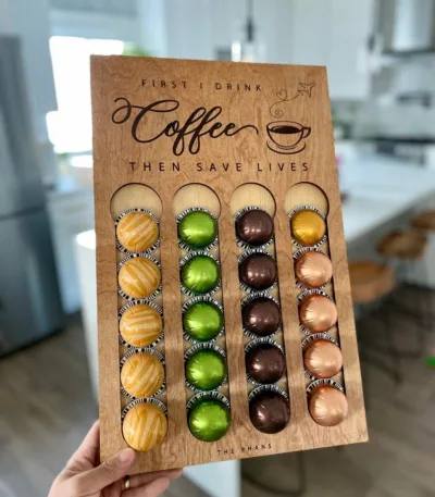 Porte-capsules de café personnalisé