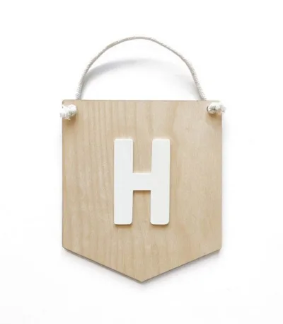 Panneau de lettres personnalisé.